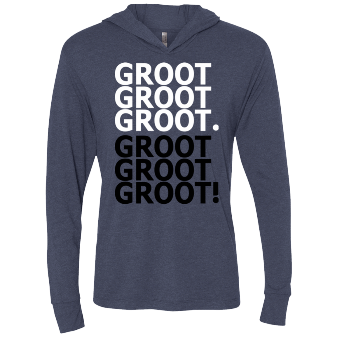 T-Shirts Vintage Navy / X-Small Get over it Groot Triblend Long Sleeve Hoodie Tee