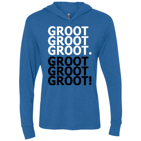 T-Shirts Vintage Royal / X-Small Get over it Groot Triblend Long Sleeve Hoodie Tee