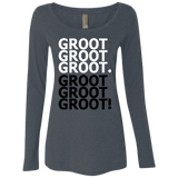 T-Shirts Vintage Navy / Small Get over it Groot Women's Triblend Long Sleeve Shirt