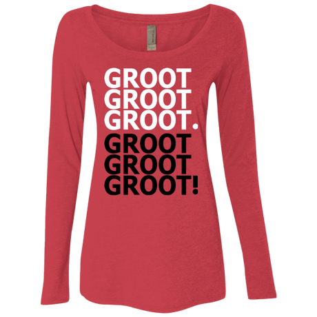 T-Shirts Vintage Red / Small Get over it Groot Women's Triblend Long Sleeve Shirt