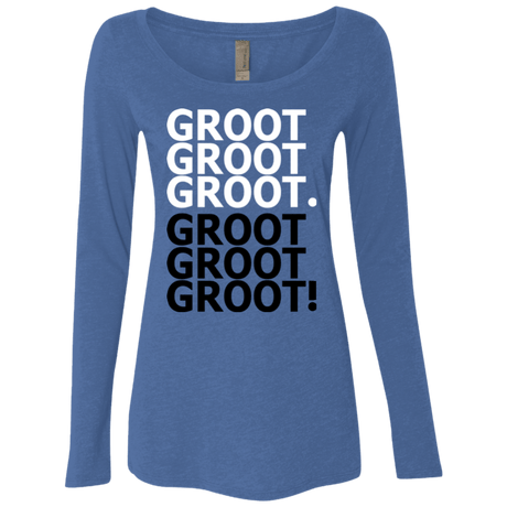 T-Shirts Vintage Royal / Small Get over it Groot Women's Triblend Long Sleeve Shirt