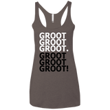 T-Shirts Macchiato / X-Small Get over it Groot Women's Triblend Racerback Tank