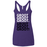 T-Shirts Purple / X-Small Get over it Groot Women's Triblend Racerback Tank