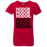 T-Shirts Red / YXS Get over it Hodor Girls Premium T-Shirt