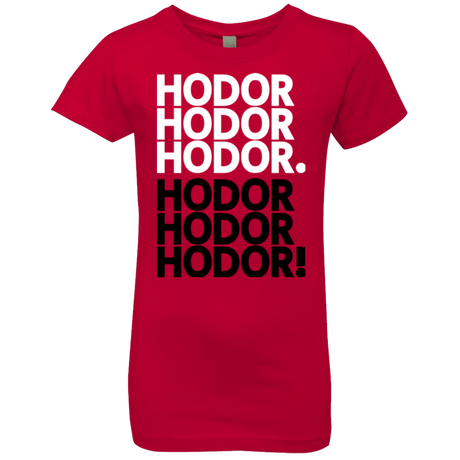 T-Shirts Red / YXS Get over it Hodor Girls Premium T-Shirt