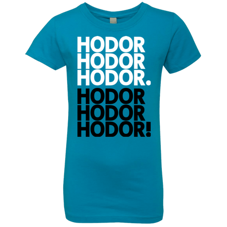 T-Shirts Turquoise / YXS Get over it Hodor Girls Premium T-Shirt