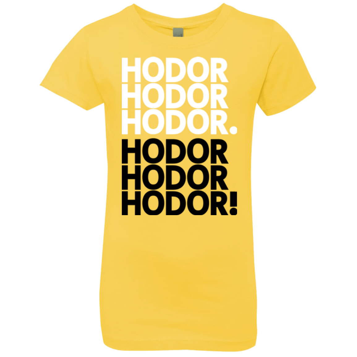 T-Shirts Vibrant Yellow / YXS Get over it Hodor Girls Premium T-Shirt