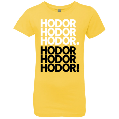 T-Shirts Vibrant Yellow / YXS Get over it Hodor Girls Premium T-Shirt