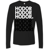 T-Shirts Black / Small Get over it Hodor Men's Premium Long Sleeve