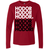 T-Shirts Cardinal / Small Get over it Hodor Men's Premium Long Sleeve