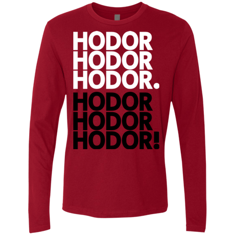 T-Shirts Cardinal / Small Get over it Hodor Men's Premium Long Sleeve