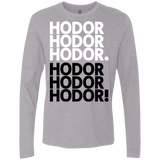 T-Shirts Heather Grey / Small Get over it Hodor Men's Premium Long Sleeve