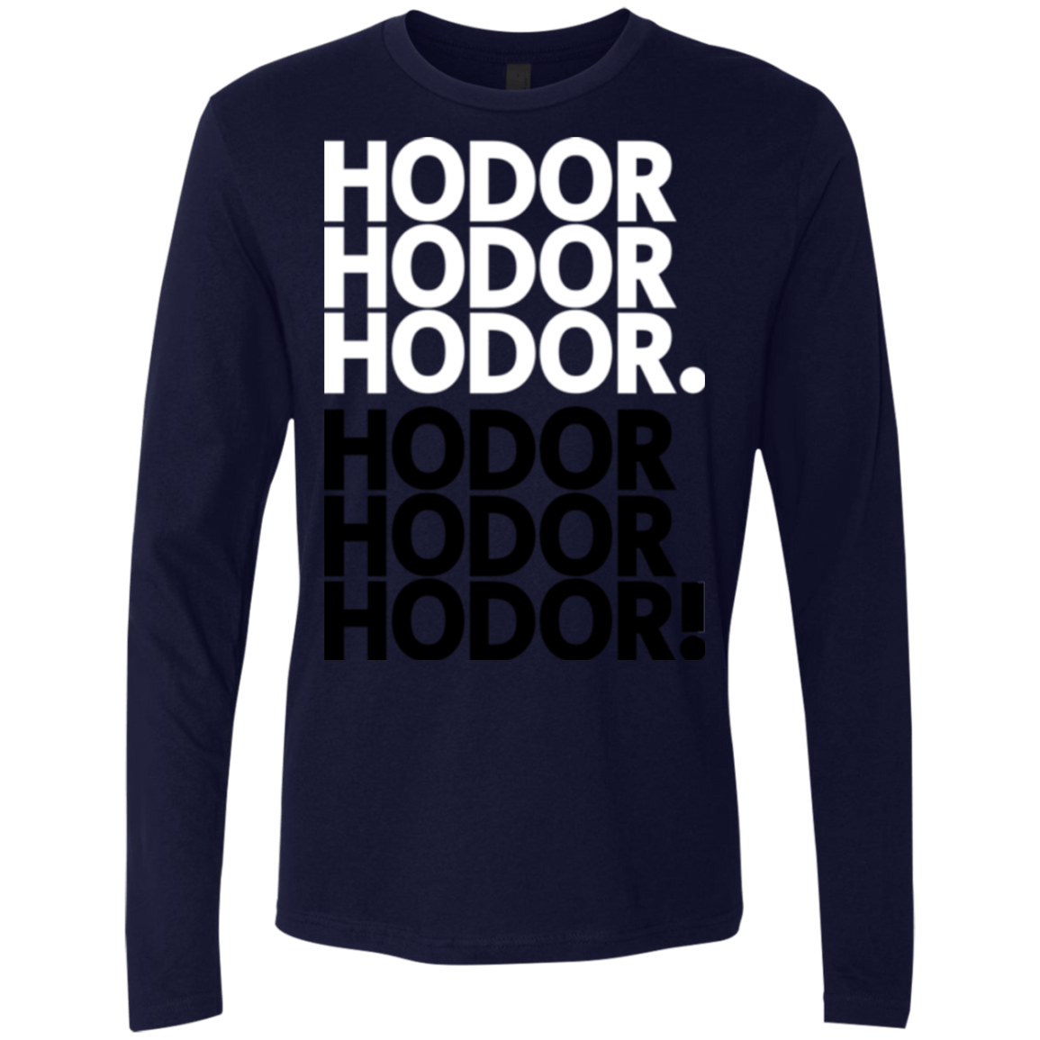 T-Shirts Midnight Navy / Small Get over it Hodor Men's Premium Long Sleeve