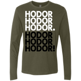 T-Shirts Military Green / Small Get over it Hodor Men's Premium Long Sleeve