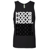 T-Shirts Black / Small Get over it Hodor Men's Premium Tank Top
