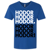 T-Shirts Royal / X-Small Get over it Hodor Men's Premium V-Neck