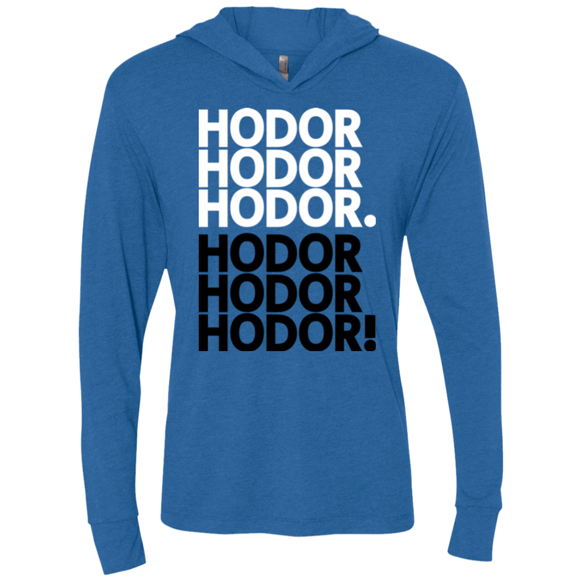 T-Shirts Vintage Royal / X-Small Get over it Hodor Triblend Long Sleeve Hoodie Tee