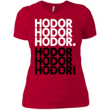T-Shirts Red / X-Small Get over it Hodor Women's Premium T-Shirt