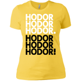 T-Shirts Vibrant Yellow / X-Small Get over it Hodor Women's Premium T-Shirt