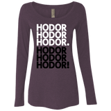 T-Shirts Vintage Purple / Small Get over it Hodor Women's Triblend Long Sleeve Shirt