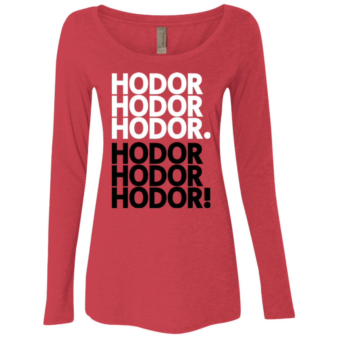 T-Shirts Vintage Red / Small Get over it Hodor Women's Triblend Long Sleeve Shirt