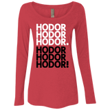 T-Shirts Vintage Red / Small Get over it Hodor Women's Triblend Long Sleeve Shirt