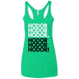 T-Shirts Envy / X-Small Get over it Hodor Women's Triblend Racerback Tank