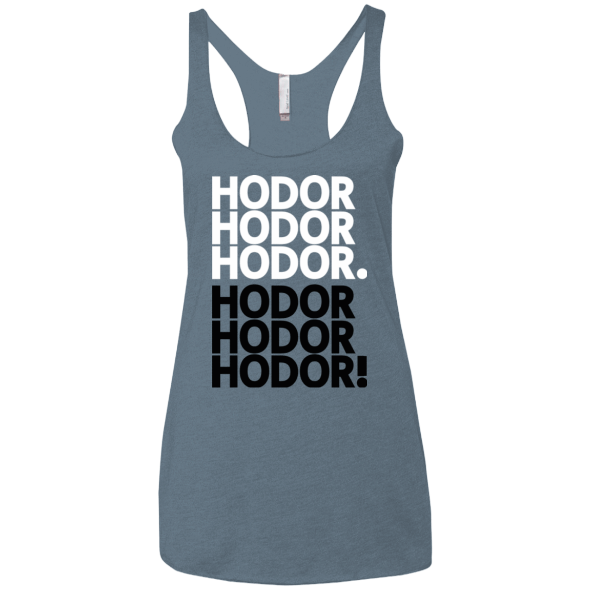 T-Shirts Indigo / X-Small Get over it Hodor Women's Triblend Racerback Tank