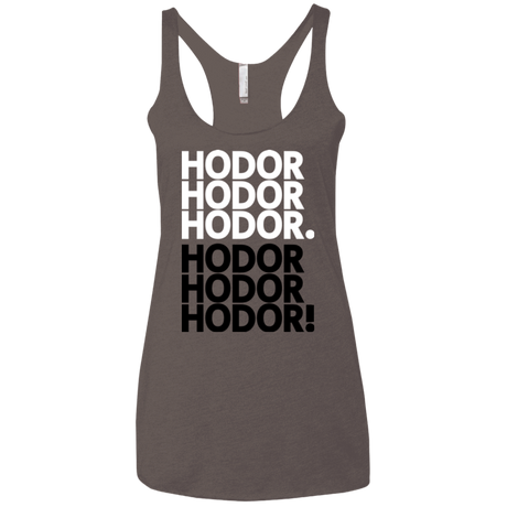 T-Shirts Macchiato / X-Small Get over it Hodor Women's Triblend Racerback Tank