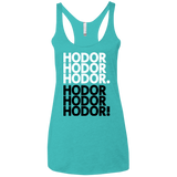 T-Shirts Tahiti Blue / X-Small Get over it Hodor Women's Triblend Racerback Tank