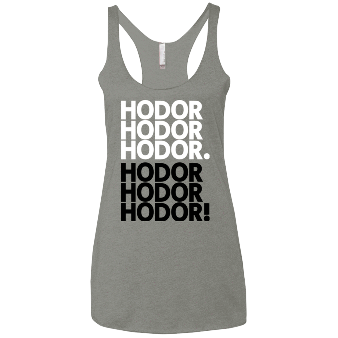 T-Shirts Venetian Grey / X-Small Get over it Hodor Women's Triblend Racerback Tank