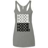 T-Shirts Venetian Grey / X-Small Get over it Hodor Women's Triblend Racerback Tank