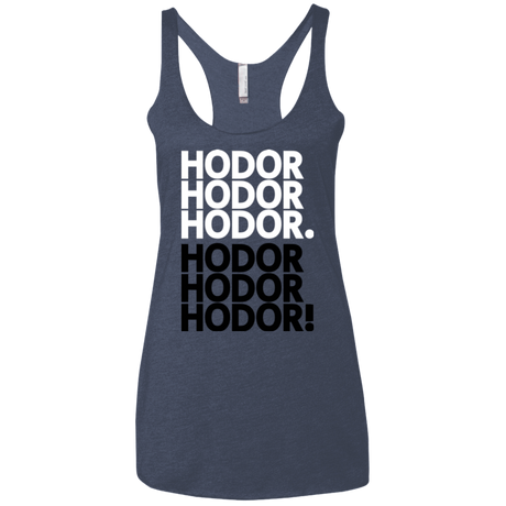 T-Shirts Vintage Navy / X-Small Get over it Hodor Women's Triblend Racerback Tank