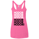 T-Shirts Vintage Pink / X-Small Get over it Hodor Women's Triblend Racerback Tank