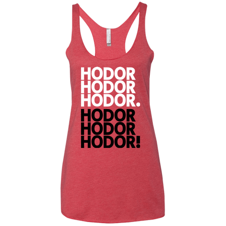 T-Shirts Vintage Red / X-Small Get over it Hodor Women's Triblend Racerback Tank