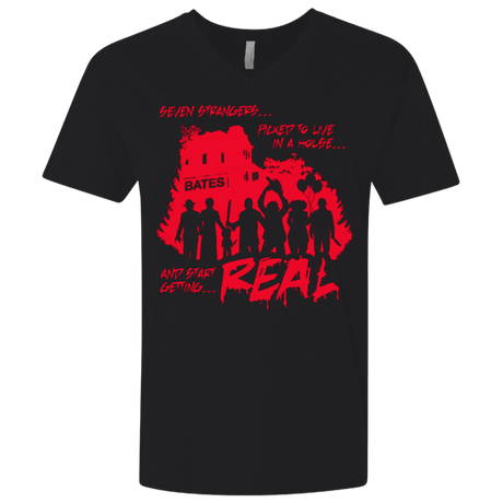 T-Shirts Black / X-Small Get Real Men's Premium V-Neck