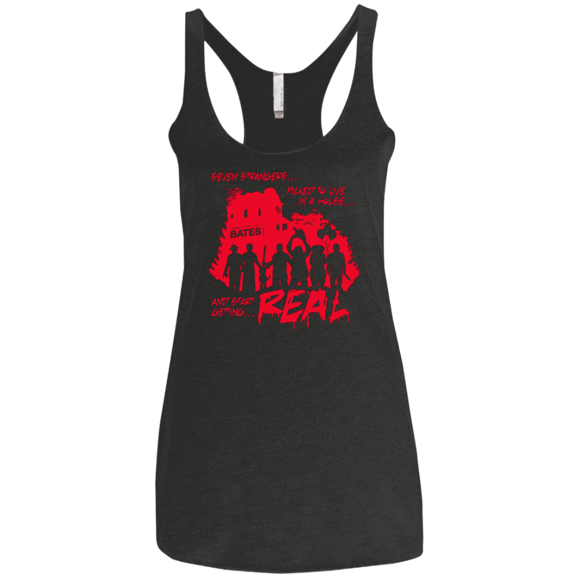 T-Shirts Vintage Black / X-Small Get Real Women's Triblend Racerback Tank