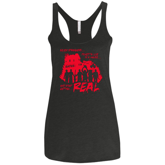T-Shirts Vintage Black / X-Small Get Real Women's Triblend Racerback Tank