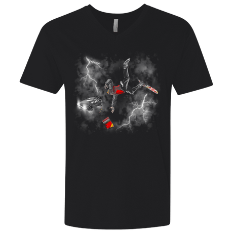 T-Shirts Black / X-Small Get the almnanac wipe away the debt Men's Premium V-Neck