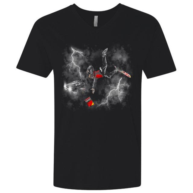 T-Shirts Black / X-Small Get the almnanac wipe away the debt Men's Premium V-Neck