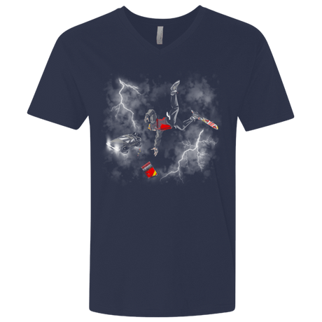 T-Shirts Midnight Navy / X-Small Get the almnanac wipe away the debt Men's Premium V-Neck