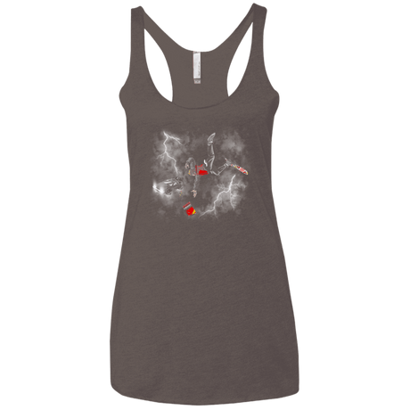 T-Shirts Macchiato / X-Small Get the almnanac wipe away the debt Women's Triblend Racerback Tank