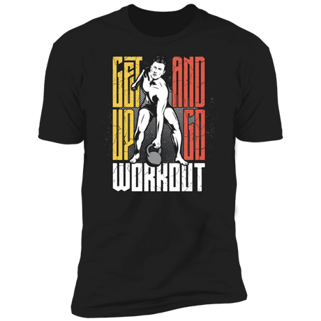 T-Shirts Black / X-Small Get Up And Go Workout Men's Premium T-Shirt