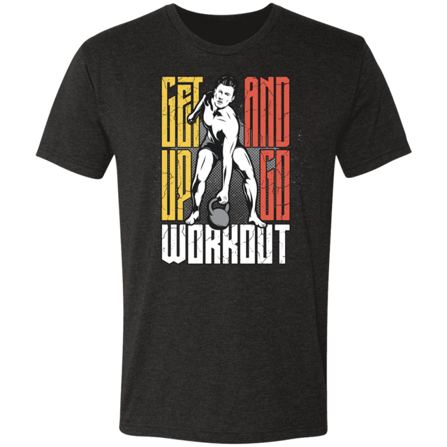 T-Shirts Vintage Black / S Get Up And Go Workout Men's Triblend T-Shirt