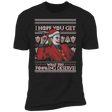 T-Shirts Black / X-Small Get What You Deserve Ugly Sweater Men's Premium T-Shirt