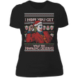 T-Shirts Black / X-Small Get What You Deserve Ugly Sweater Women's Premium T-Shirt