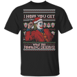 T-Shirts Black / YXS Get What You Deserve Ugly Sweater Youth T-Shirt