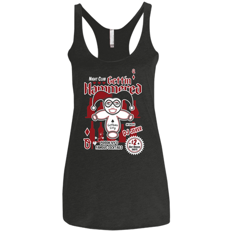 T-Shirts Vintage Black / X-Small Gettin' hammered Women's Triblend Racerback Tank