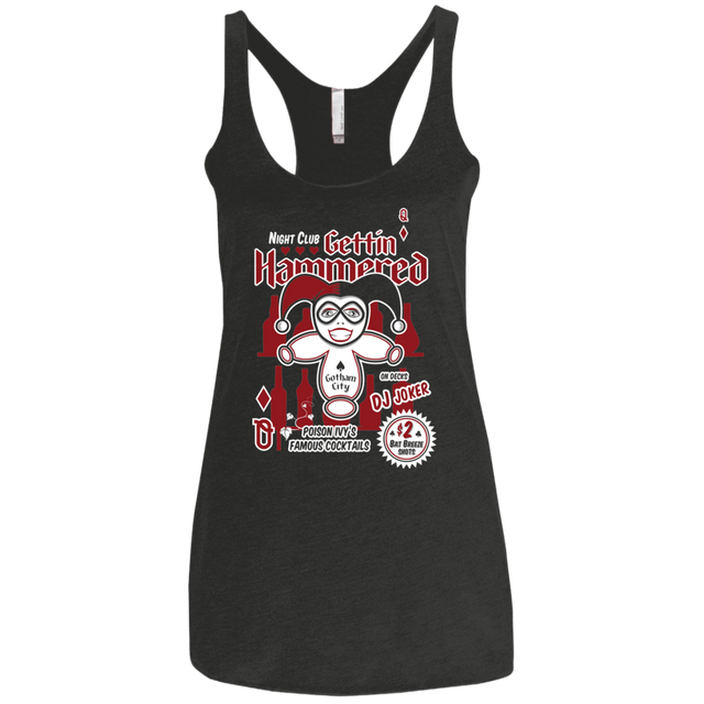 T-Shirts Vintage Black / X-Small Gettin' hammered Women's Triblend Racerback Tank