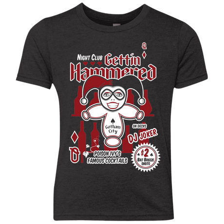 T-Shirts Vintage Black / YXS Gettin' hammered Youth Triblend T-Shirt